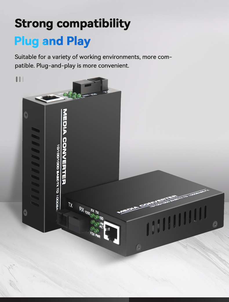 optical fiber transceiver GS-03-AB Gigabit single-mode single-7 (2)